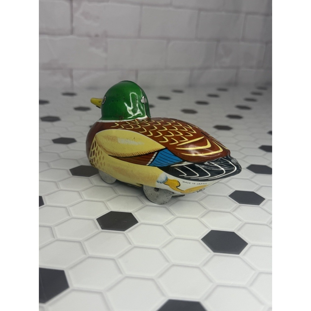 Vintage 1950's Mallard Duck Wind-Up Toy - Picture 4 of 7